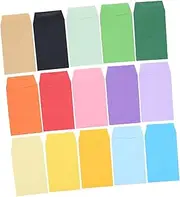 AUTSUPPL 50Pcs Small Colored Envelopes for Money Coins Keys Trinkets Decorative Envelopes for Letters Notes Seeds Storage Practical