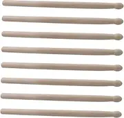 VINTORKY 4 Pairs Wooden Drumsticks for Waist Drum Percussion Lightweight Durable Mallets with Slip Resistant Handle Suitable for Acoustic Electronic Drums