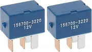 2PCS A/C Compressor Cooling Fan Relay 12V 4 Pin Compatible with 4Runner Camry Prius RAV4 90987-02028 90080-87026 90080-87027