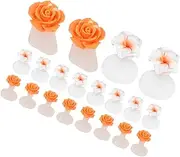 COMPUKAS 16pcs Silicone Toe Dividers Soft Nail Polish Separator for Pedicure Reusable Toe Spacers for Nail Art Comfortable and Skin-friendly for Home and Salon Use
