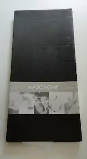 2 Mint Box Vtg Modern Mascagni Italy Vivere 14" X 6" Blue Metal Picture Frame