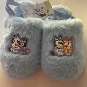 Toddler Bluey Slippers Size 7/8 Soft Plush Bluey Bingo Cartoon Character