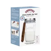 NEW KILNER GLASS KEFIR SET 500ml Fermentation Probiotic Drink