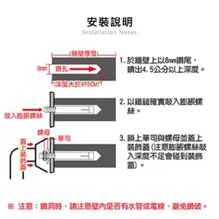 【莫菲思】泰傢 台灣製 不鏽鋼 浴室無障礙安全防滑扶手-50cm(衛生間把手 欄杆)