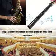 Mini Pocket Saxophone C Key Sax Woodwind Instrument Carrying Bag Black with X5W8