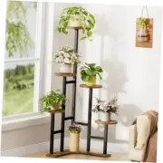 Corner Plant Stand Indoor 6 Tiered Tall Plant Shelf 43" Multiple Potted Round-1