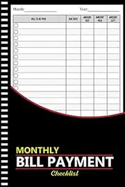 Bill Tracker Notebook: Monthly Bill Payment Checklist Planner Organizer For Budgeting Financial Log Book ( 105 Pages 6" x 11" Inches )