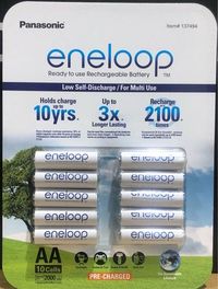 ENELOOP 日本製 公司貨 3號充電電池 AA 2100回 10顆裝 低自放電 《Costco代購商品》