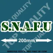 SNAFU FUNNY Decal Sticker BUMPER CAR TRUCK RALLY DRIFT GARAGE DECALS STICKERS