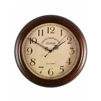 在飛比找樂天市場購物網優惠-時鐘鐘錶裝潢掛鐘歐式實木現代簡約復古靜音鐘錶掛鐘客廳時鐘中式