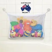 Cute Baby Bath Time Toy Tidy Storage Suction Cup Bag Mesh Bathroom Organiser Net