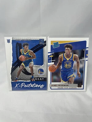 2020-21 Panini Donruss James Wiseman Rookie Card Lot (2) See Description