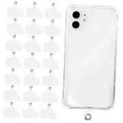 24 Pcs Phone Lanyard Tab Universal Phone Tether Patches TPU Replacement
