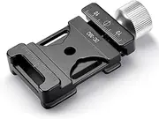Neewer Aluminum Screw Knob Clamp Compatible Mini Quick Shoe Clamp for QR Plate (38mm)