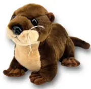 Aurora World Destination Nation RIVER OTTER Plush 15" Brown Stuffed Animal 2022