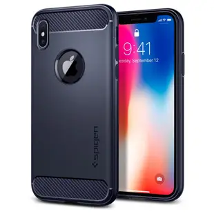 SGP iPhone X xs 手機殼 Rugged Armor 防撞 吸震 軟式 保護殼 矽膠 黑色