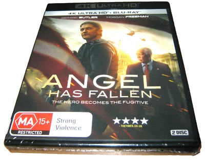 Angel Has Fallen - Gerard Butler - New Sealed 4K Ultra HD Blu-Ray - Aus Release
