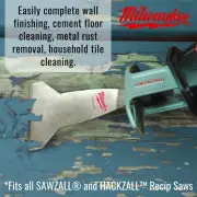 37mm 75mm Reciprocating Saw Scraper Blade Fits SAWZALL HACKZALL Hardened Blade