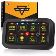 RGB 8 Gang Switch Panel LED Light Circuit Relay Controller For Jeep Car Truck
