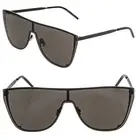 SAINT LAURENT MASK YSL SL1B 001 Matte Black Unisex Shield Angular Sunglasses SL1
