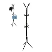 12 Hooks 3-Tier Coat Rack Metal Clothes Hanger Multifunctional Coat Rack for Coats Hats Scarves and Handbags