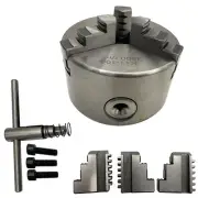 4-inch Three-jaw Self-centering Chuck for DIY Lathe K11-100 Cast Iron Chuck