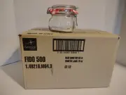 Bormioli Rocco 1/2 Liter Swing Top Fido Jar Case of 12 Jars with Lid and Gasket