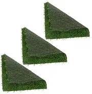 MINAOLULUS 3pcs Washable Chicken Nesting Box Pads Artificial Grass Mats for Coop Fake Grass Cushions Easy to Clean and Cuttable Nesting Mats for Egg Laying Durable and