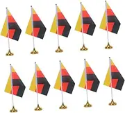 FUNOMOCYA 48 Pcs Small Mini Flag for National Day World Flags Desktop Flag Decor Flag Holder Flag Base Service Desk Flags De Stick Flag Handheld Union Flag The Office Decor Car Flag Euros
