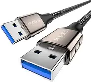 MOGOOD USB Male to Male USB to USB Cable 1M Type A to Type A Cable USB Extenders, USB 3.0 Cable for Data Transfer Compatible with Hard Drive,Laptop,USB 3.0 Hub,Monitor,Camera,and More
