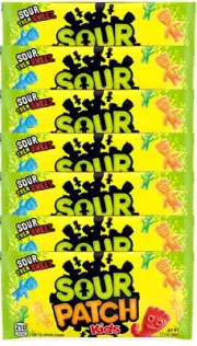 Sour Patch Kids Sour Then Sweet Soft & Chewy Candy 210 Calories 2 oz Each 7pk