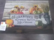 Grandpas Pumpkin Patch Door Mat 18"x24" Country Style/Fall/Halloween! Sku#32