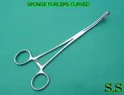 100 PCS SPONGE FORCEPS 6" Curved GYNE SURGICAL,VETERINARY INSTRUMENTS
