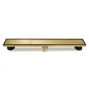 Neodrain 36-Inch Gold Linear Shower Drain, 2-in-1 Flat & Tile Insert Cover