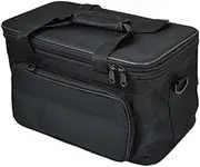 Perfeclan Art Storage Bag Carry Case Tote Portable Foldable Premium Drawing Tool Organizer Travel Craft Bag for Craft Tool, S Black