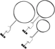 NAMOARLY 3pcs Lab Stand Rings Retort Clamps for Laboratory Equipment Support Versatile and Safe for Beakers Flasks Smooth Surface Design for Classroom and Research Use
