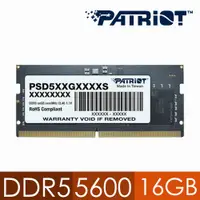 在飛比找PChome24h購物優惠-Patriot 美商博帝 DDR5 5600 16GB 筆記