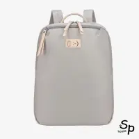 在飛比找momo購物網優惠-【Sp house】簡約微笑素色牛津布電腦包後背包書包(3色