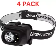 Nightstick Multi-Function LED Headlamp White Spotlight Floodlight Black 4 PACK