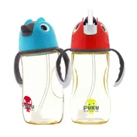 在飛比找樂天市場購物網優惠-PUKU PPSU企鵝滑蓋學習水杯280ml【甜蜜家族】