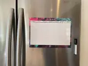 Monthly Magnetic Fridge Planner - Neon A4 (Mon-Sun) Whiteboard Fridge Planner