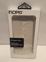 INCIPIO* Phone Case ZTE MAX BLUE Flexible NGP PURE Impact Resistant CLEAR New!
