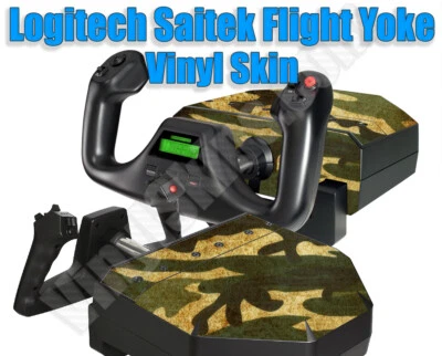 Any Custom Vinyl Skin / Decal for the Logitech Saitek Flight Yoke -Free US Ship