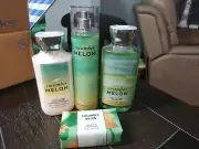 Bath & Body Works Cucumber Melon Full Size Gift Set Shower Gel, Body Lotio, Mist