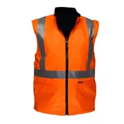 Cross Back Polar Fleece Reversible Vest