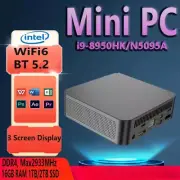 Mini PC For Intel Core I9 8950HK Desktop Pc Gaming Computer Windows 11 16GB DDR4