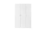 Design Square Monica Large Cupboard Multi-purpose Tall Storage Cabinet 3-Doors - White