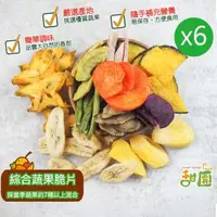 在飛比找森森購物網優惠-甜園 綜合蔬果脆片 100gx6包 蔬果脆片 青菜脆片 脆片