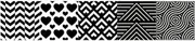 Window Sticker Retro Black and White Textured Tile Stickers Sink Stickers Bathroom Kitchen Tile Stickers Black and White A Medium