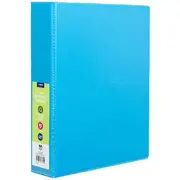J.Burrows Recycled Insert Binder A4 3 D-Ring 38mm Blue